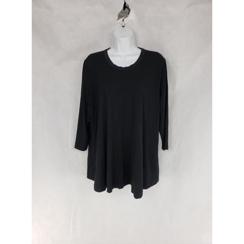 Alembika Womens Black Swing Tunic Top A-Line Stretch Viscose Size 5 Israel